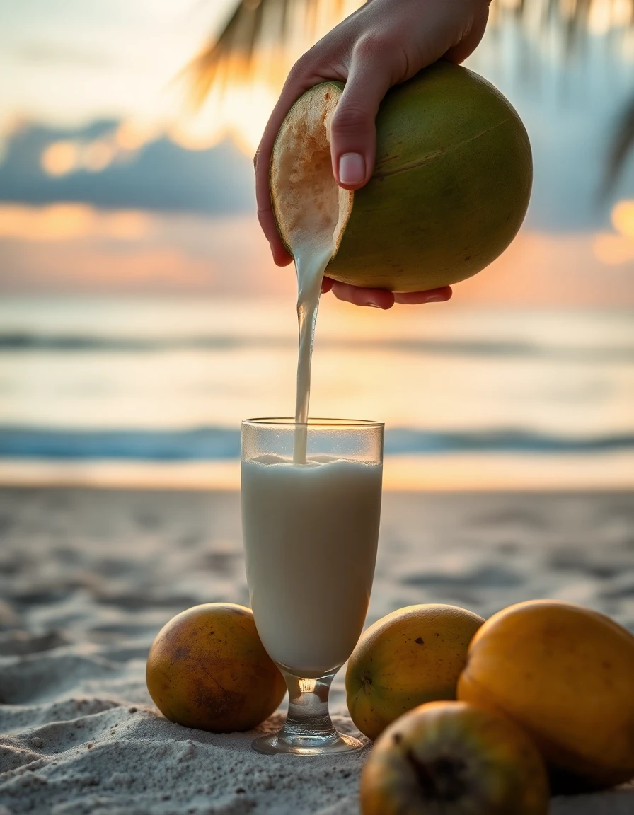 Agua de coco fresco vs agua industrializada capa